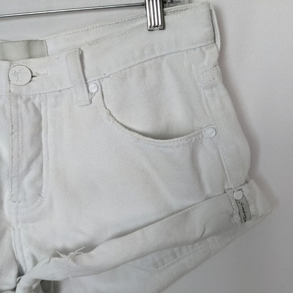 One Teaspoon High Rise Bandit Shorts Cut Off Raw Hem Button Up Fly Distressed 27 - Picture 11 of 13